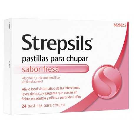 STREPSILS 24 PASTILLAS PARA CHUPAR FRESA