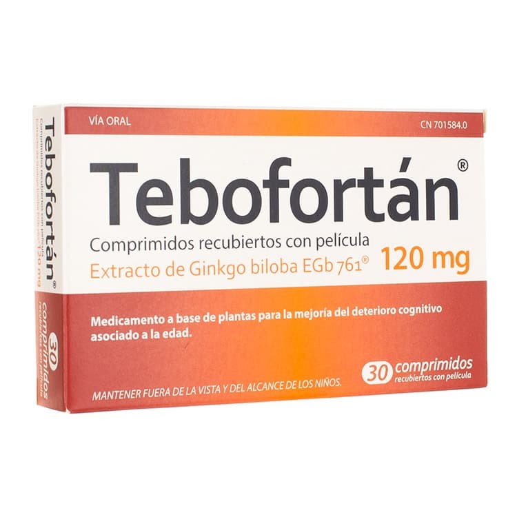 TEBOFORTAN 120 MG 30 COMPRIMIDOS RECUBIERTOS