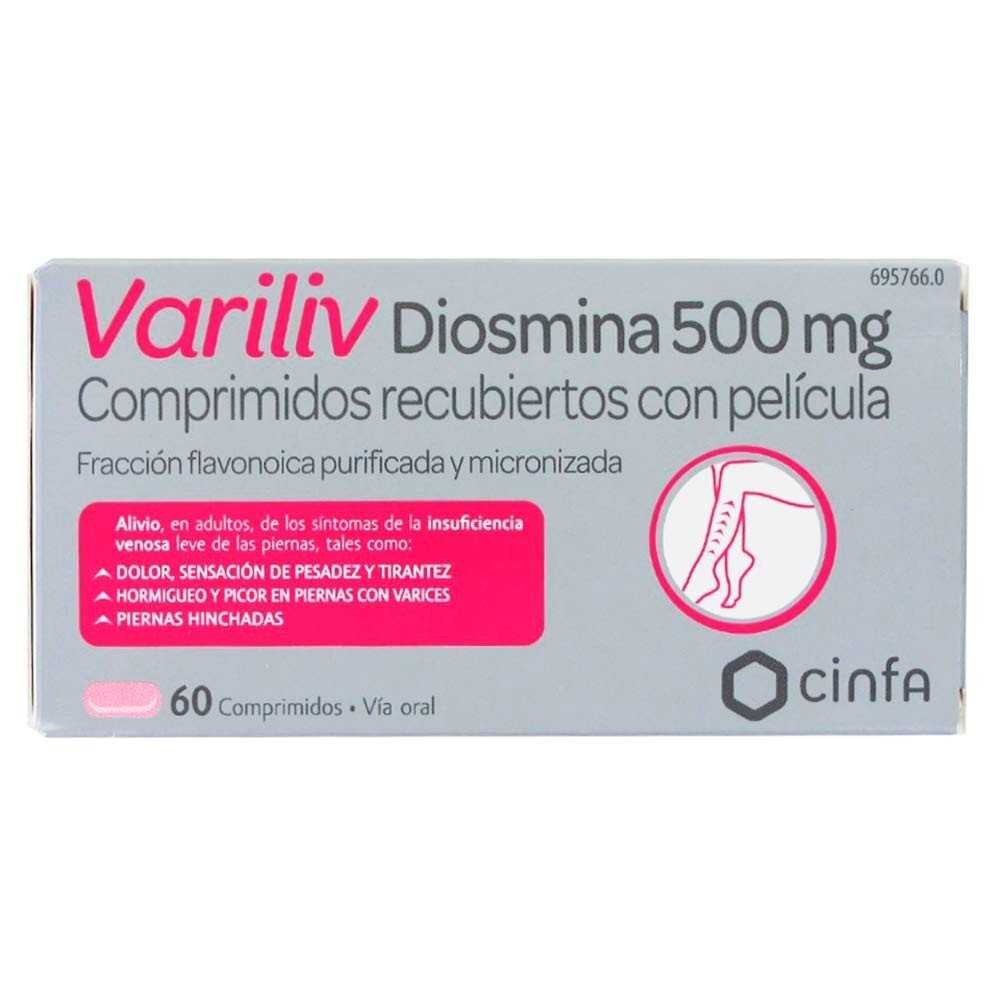 VARILIV DIOSMINA 500 MG 60 COMPRIMIDOS RECUBIERT