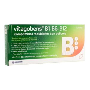 VITAGOBENS B1 B6 B12 30 COMPRIMIDOS RECUBIERTOS