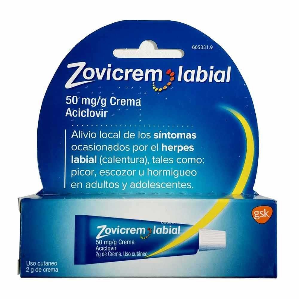 ZOVICREM LABIAL 50 MG/G CREMA 1 TUBO 2 G